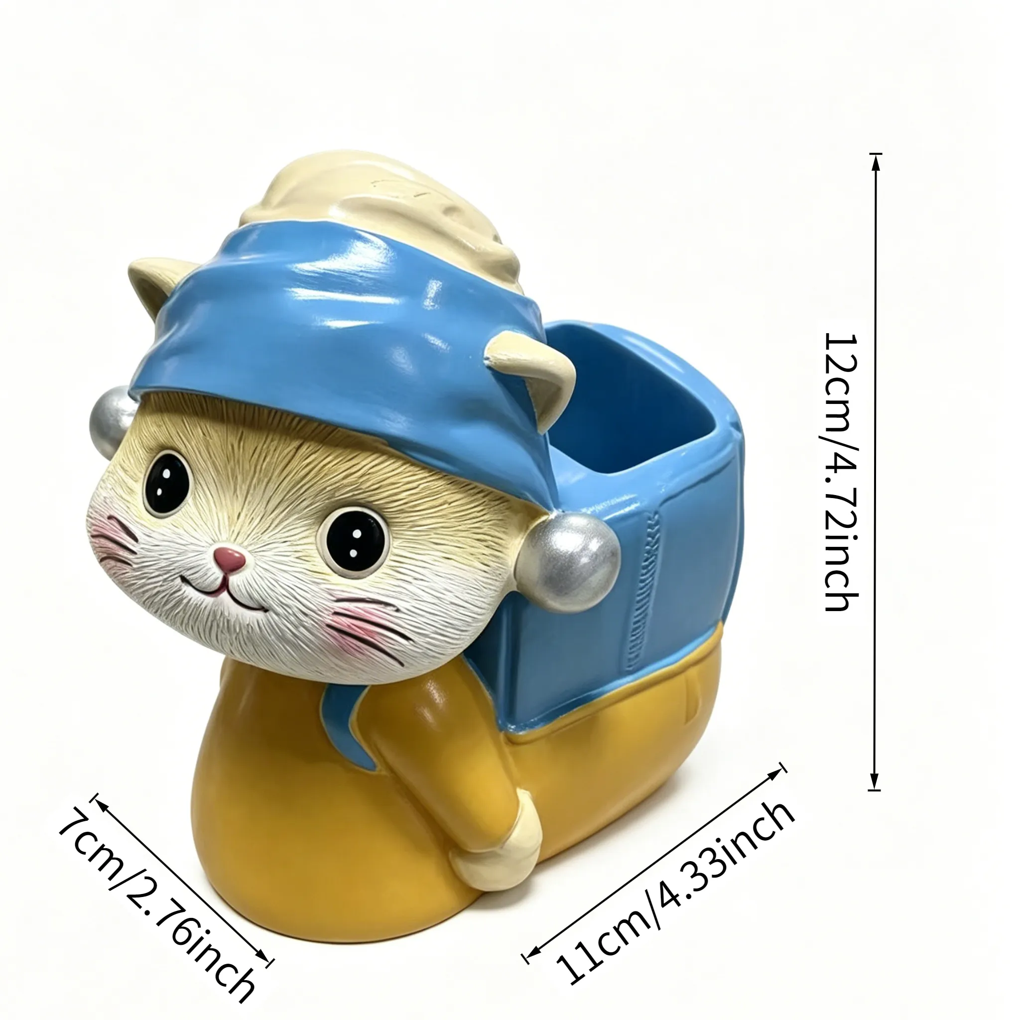 Pearl Cat Pen Holder