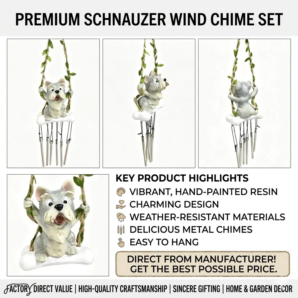 Schnauzer Wind Chimes
