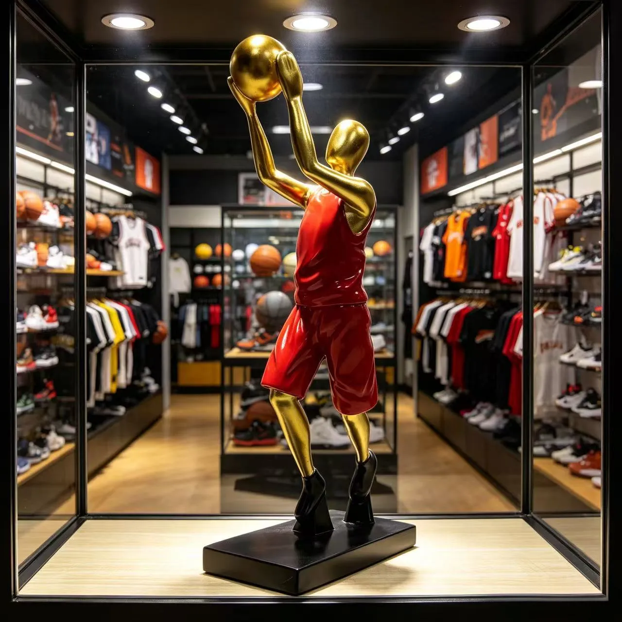 Basketball player layup