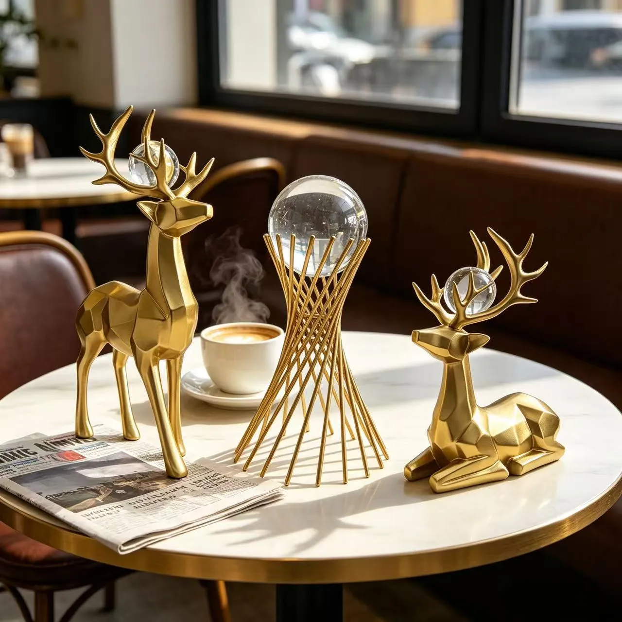 Double Deer and Tower