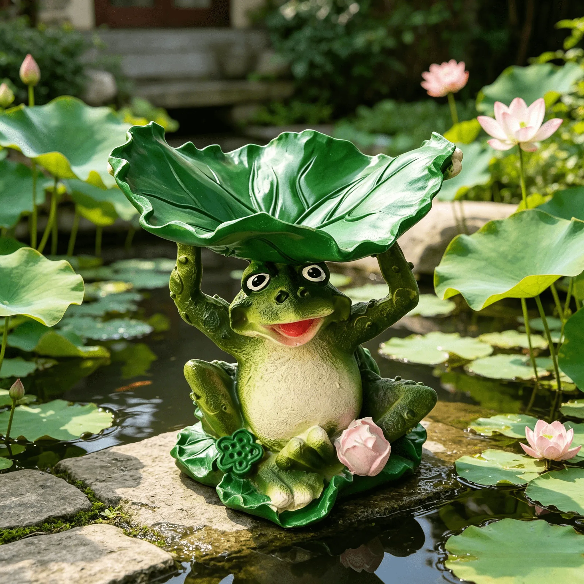 Lotus leaf frog