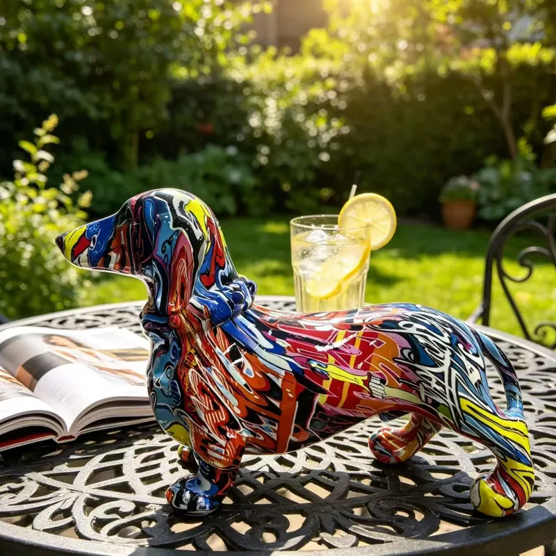 Colorful Dachshund