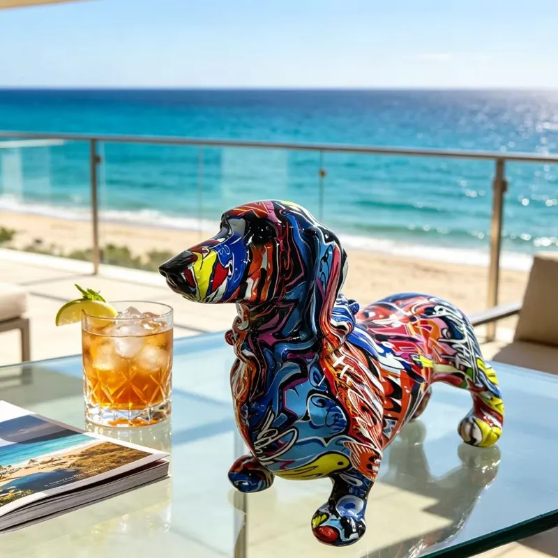 Colorful Dachshund