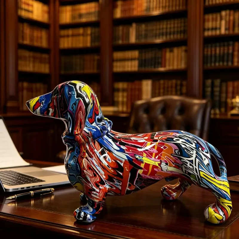 Colorful Dachshund