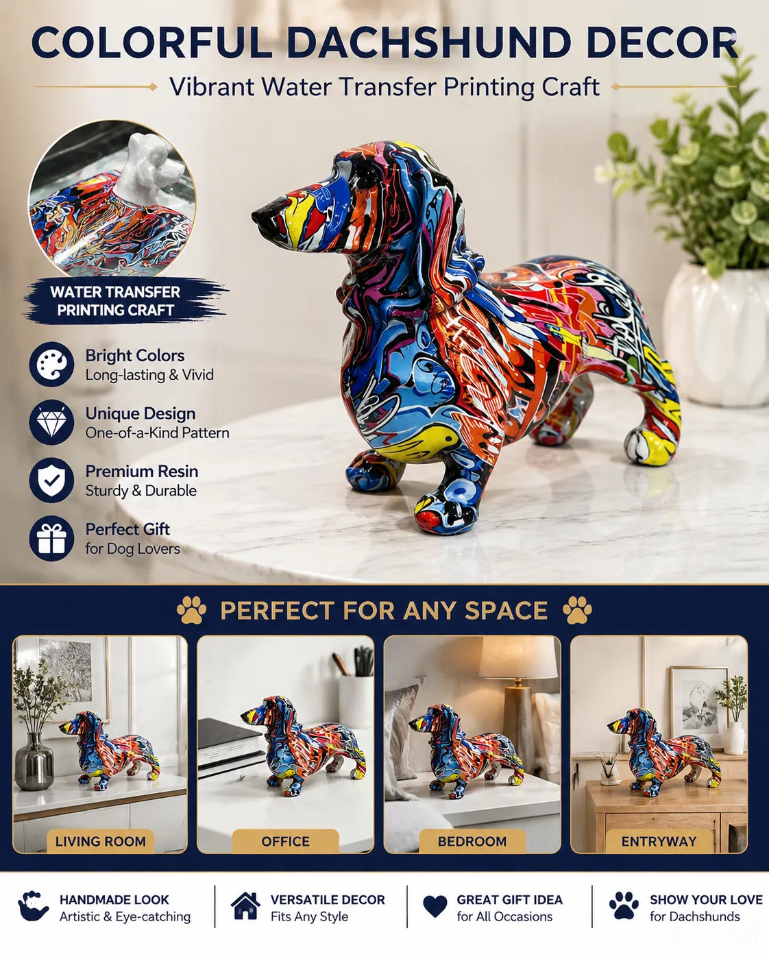 Colorful Dachshund