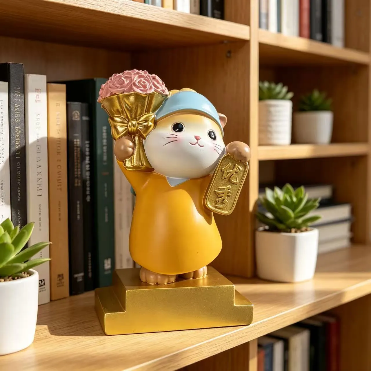 Flowers & excellent pearl cats