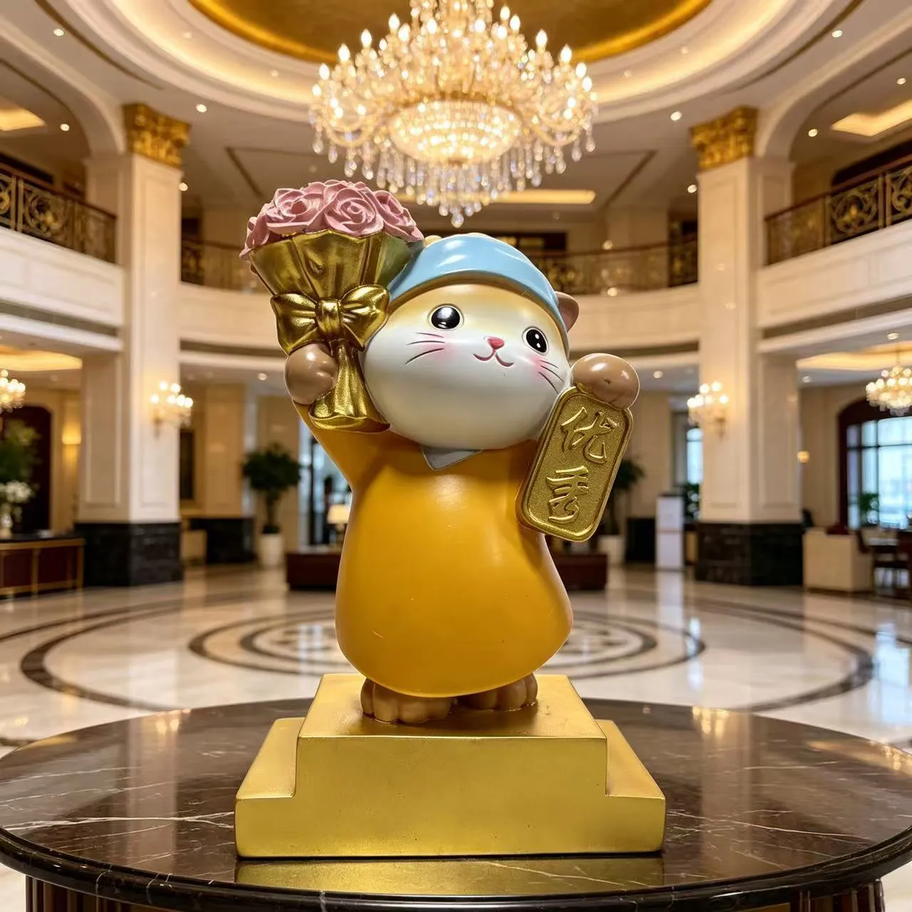 Flowers & excellent pearl cats