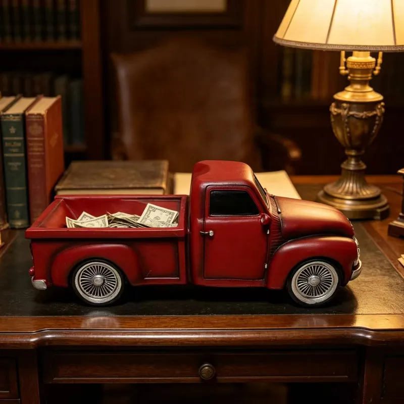 Wine rack pickup truck