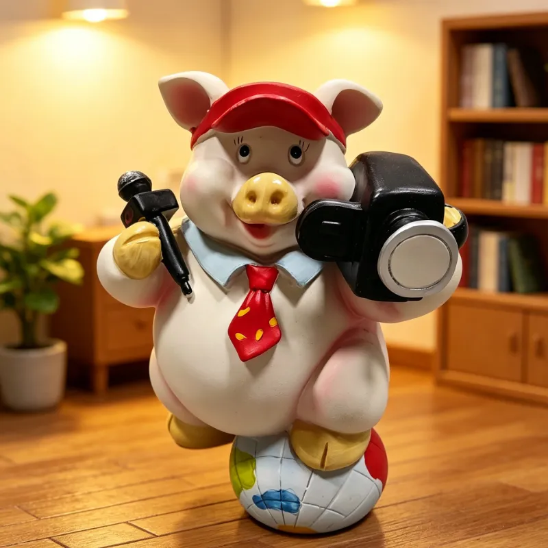 Pig Reporter Piggy Bank