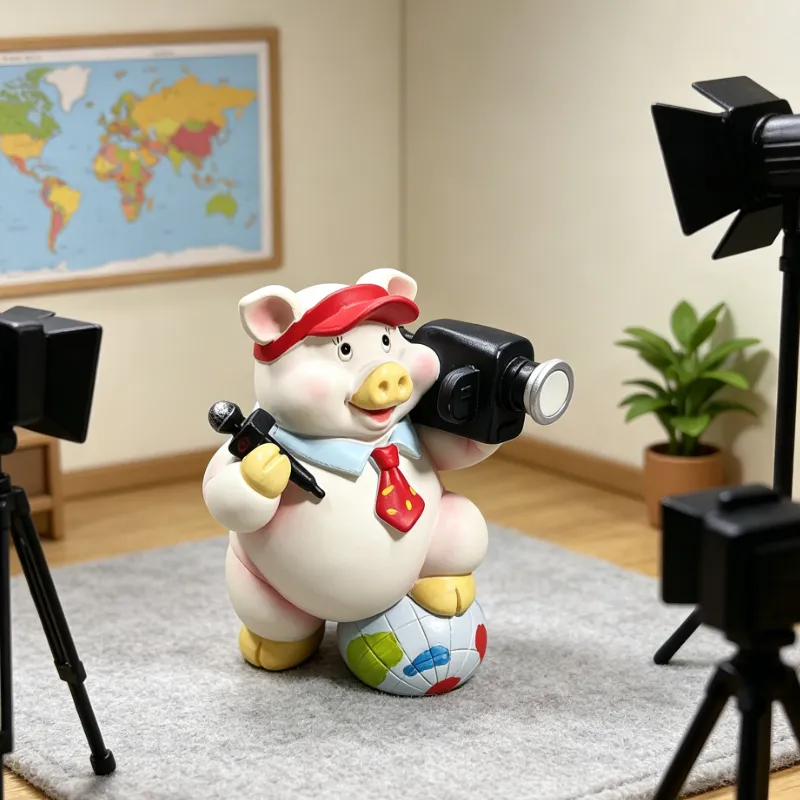 Pig Reporter Piggy Bank