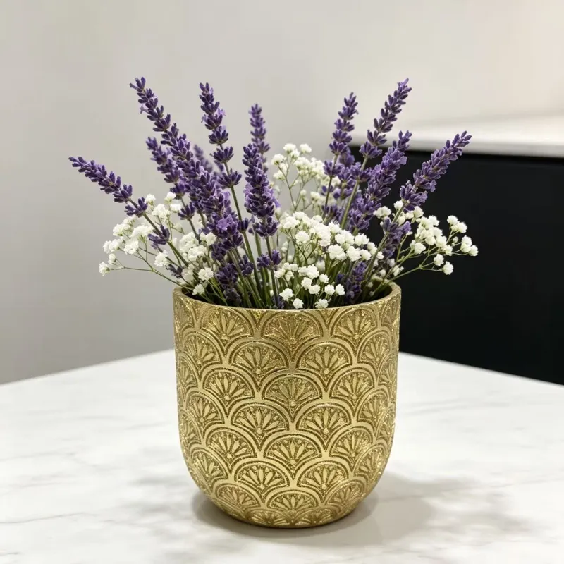Golden Flower Pot