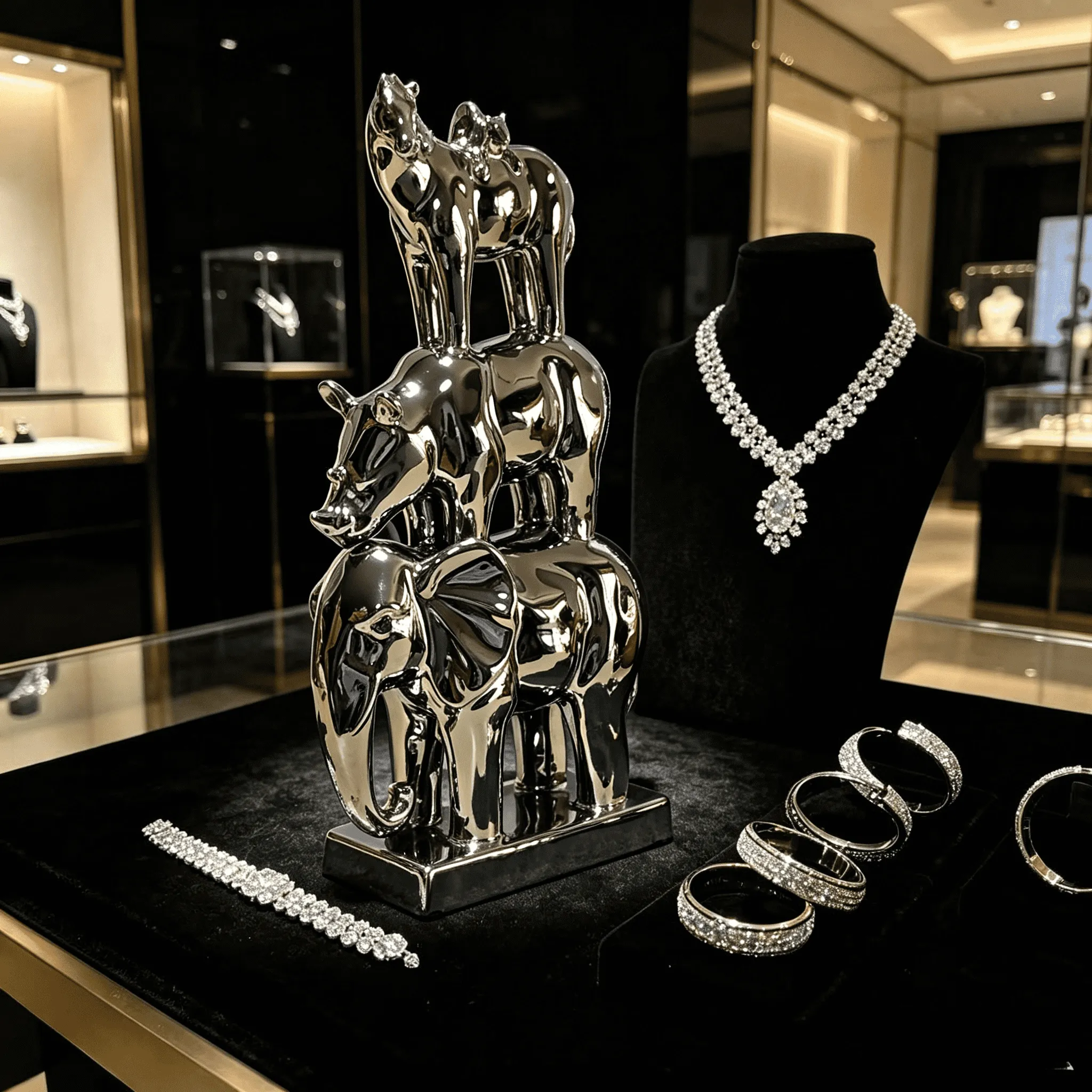 Electroplating of Life Energy Balance Statue