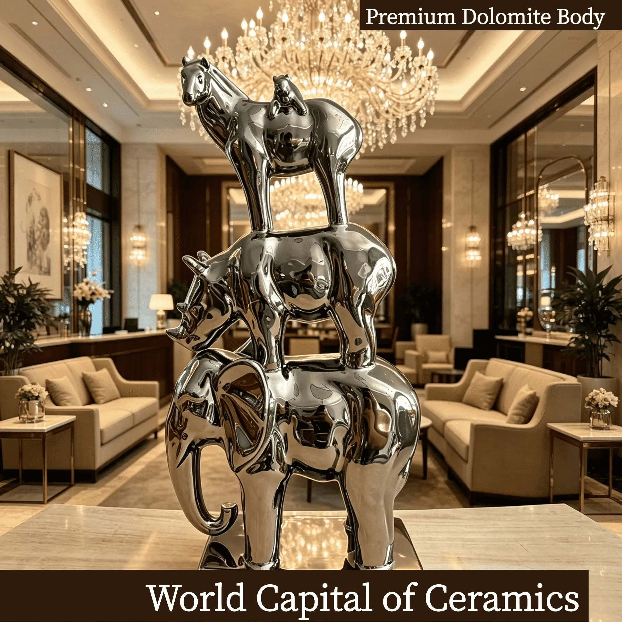 Electroplating of Life Energy Balance Statue