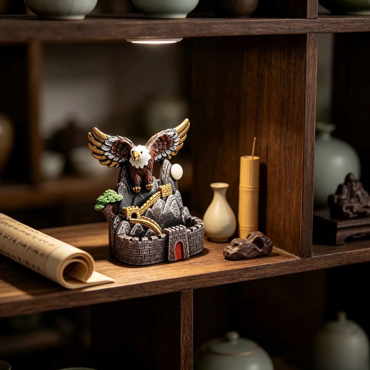 Backflow Incense Burner Eagle