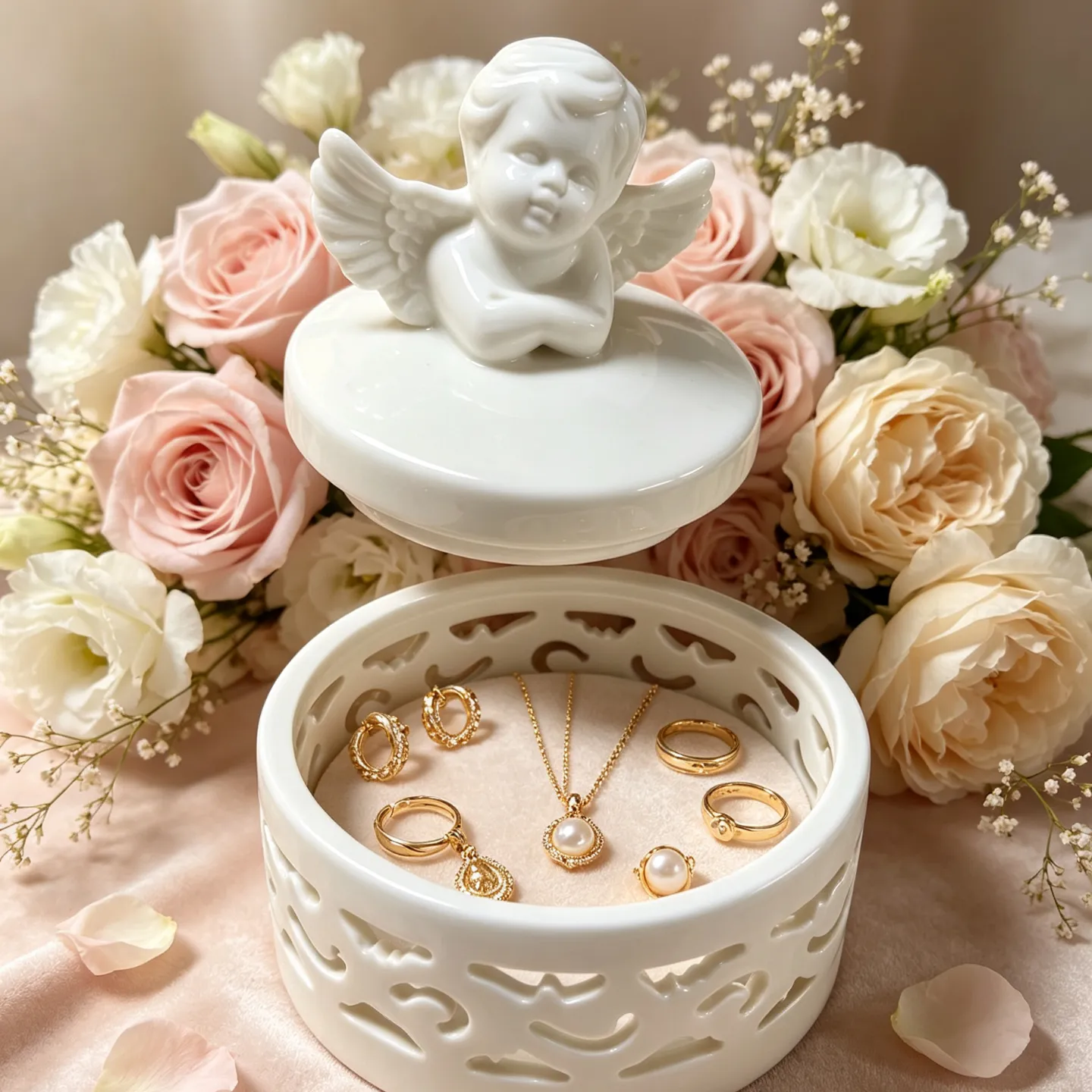 Angel Jewelry Treasure Box