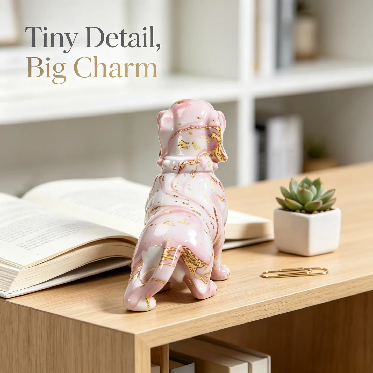Pink water transfer dachshund